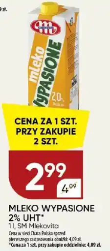 Chata Polska Mleko wypasione 2% uht SM Mlekovita oferta