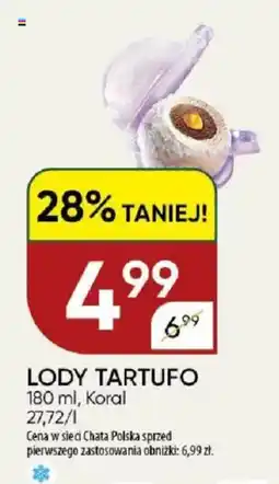 Chata Polska Lody tartufo koral oferta