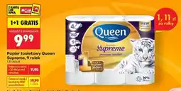 Biedronka PAPIER TOALETOWY QUEEN SUPREME, 9 ROLEK oferta