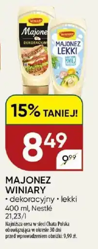 Chata Polska Majonez winiary nestlé oferta