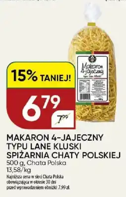 Chata Polska Makaron 4-jajeczny typu lane kluski spiżarnia chaty polskiej chata polska oferta