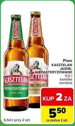 Carrefour Express Piwo KASZTELAN JASNE, NIEPASTERYZOWANE oferta