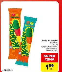 Carrefour Market Lody na patyku KAKTUS oferta