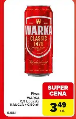 Carrefour Market Piwo Warka Classic 1478 oferta
