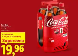 Lidl Coca-Cola Czterosztuk oferta