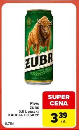 Carrefour Market Piwo Żubr oferta
