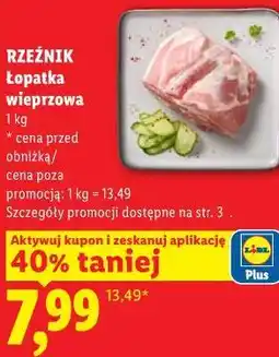 Lidl Rzeźnik Łopatka wieprzowa oferta