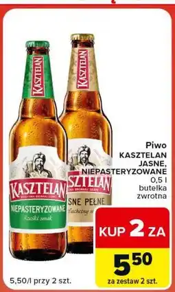 Carrefour Market Piwo Kasztelan Jasne, Niepasteryzowane oferta