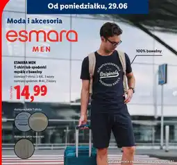 Lidl ESMARA MEN T-shirt lub spodenki męskie z bawełny oferta