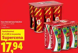 Lidl Coca-Cola lub Coca-Cola Zero Sześciosztuk oferta