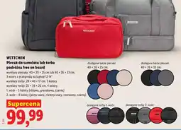 Lidl WITTCHEN Plecak do samolotu lub torba podróżna free on board oferta