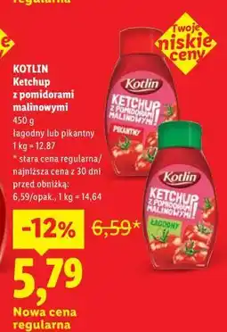 Lidl KOTLIN Ketchup z pomidorami malinowymi oferta