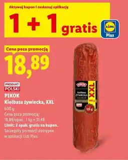 Lidl PIKOK Kiełbasa żywiecka, XXL oferta