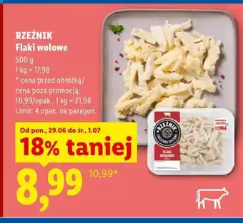 Lidl Rzeźnik Flaki wołowe oferta