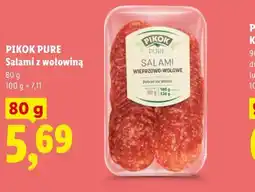 Lidl PIKOK PURE Salami z wołowiną oferta