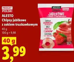 Lidl Alesto Chipsy jabłkowe z sokiem truskawkowym oferta