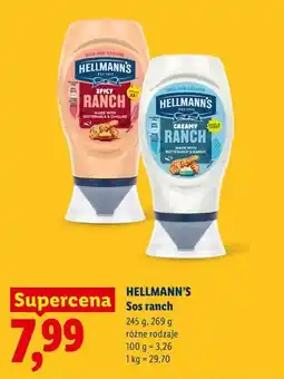Lidl HELLMANN'S Sos ranch oferta