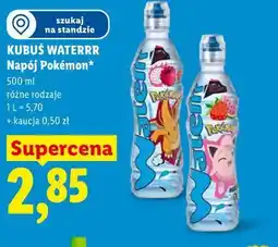 Lidl Kubuś Waterrr Napój Pokémon oferta