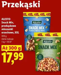 Lidl Alesto Snack Mix, przekąskowe mieszanki orzechowe, XXL oferta