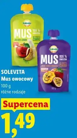 Lidl Solevita Mus owocowy oferta