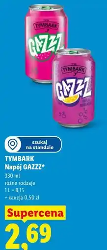 Lidl TYMBARK Napój GAZZZ oferta