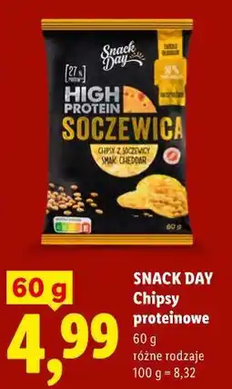 Lidl SNACK DAY Chipsy proteinowe oferta