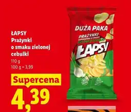 Lidl Łapsy Prażynki o smaku zielonej cebulki oferta