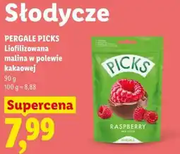 Lidl PERGALE PICKS Liofilizowana malina w polewie kakaowej oferta