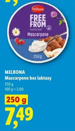 Lidl MILBONA Mascarpone bez laktozy oferta