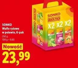 Lidl Sonko Wafle ryżowe w polewie, 6-pak oferta