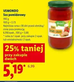 Lidl VEMONDO Sos pomidorowy oferta