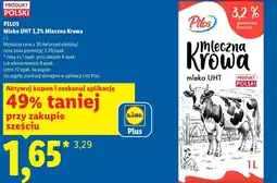 Lidl Pilos Mleko UHT 3,2% Mleczna Krowa oferta