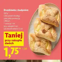 Lidl Drożdżówka z budyniem oferta