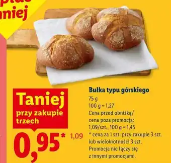 Lidl Bułka typu górskiego oferta