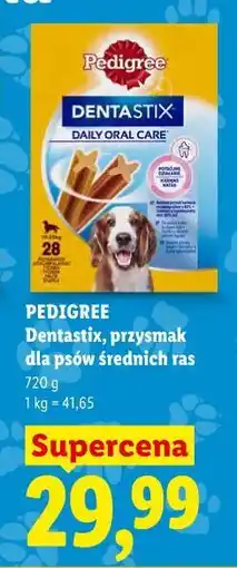 Lidl PEDIGREE Dentastix, przysmak dla psów średnich ras oferta