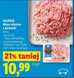Lidl Rzeźnik Mięso mielone z karkówki oferta