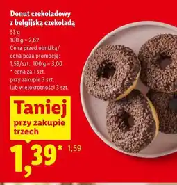 Lidl Donut czekoladowy z belgijską czekoladą oferta