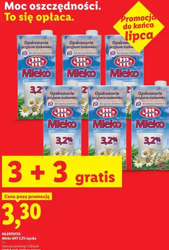 Lidl MLEKOVITA Mleko UHT 3,2% Łączka oferta