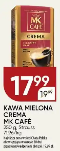 Chata Polska Kawa mielona crema mk café strauss oferta
