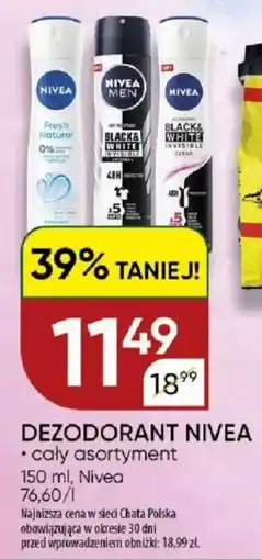 Chata Polska Dezodorant nivea oferta