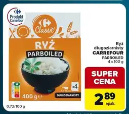 Globi Ryż długoziarnisty parboiled Carrefour Classic 4-pak oferta