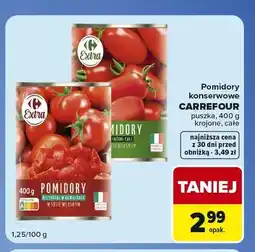 Carrefour Express Pomidory konserwowe całe Carrefour Extra oferta