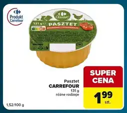 Globi Pasztet drobiowy z pomidorami Carrefour Classic oferta