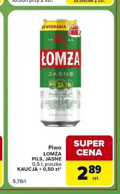 Carrefour Express Piwo Łomża Jasne oferta