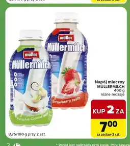 Carrefour Express Napój mleczny o smaku pistacjowo-kokosowym Müllermilch oferta