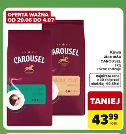 Carrefour Express Kawa ziarnista Carousel Daily Cup Classic oferta