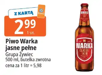 E.Leclerc Piwo Warka jasne pełne Grupa Żywiec oferta