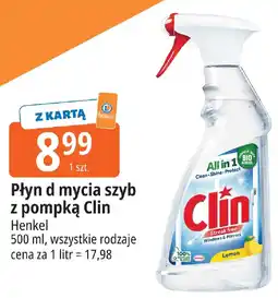 E.Leclerc Płyn d mycia szyb z pompką Clin Henkel oferta