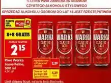 Biedronka Piwo Warka Jasne Pełne oferta