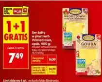 Biedronka Ser żółty w plastrach Włoszczowa oferta